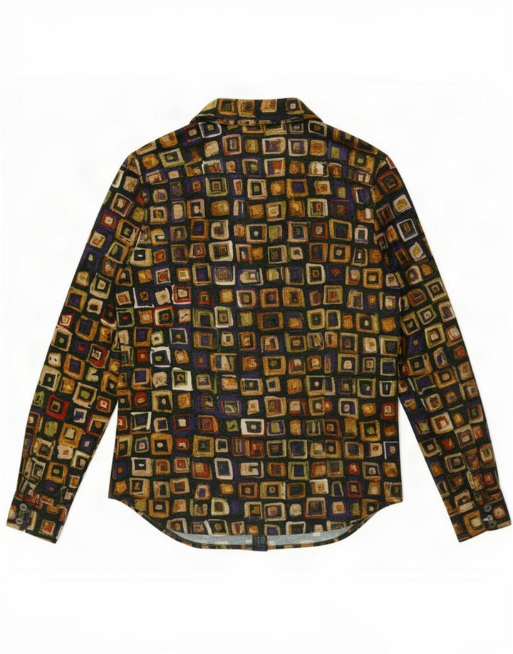 Piu & Womens Shirt UK 12 Medium Multicoloured Geometric