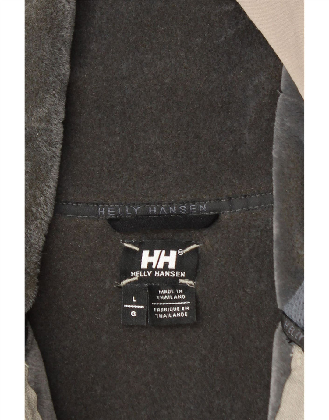 HELLY HANSEN Mens Hooded Windbreaker Jacket UK 40 Large Grey Polyester