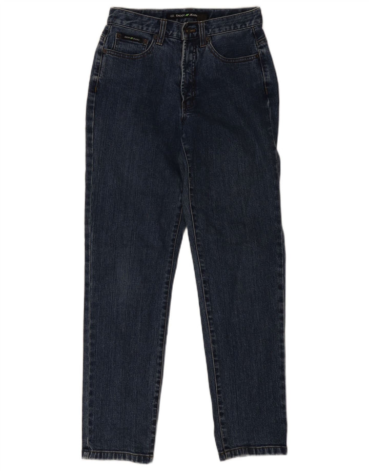 Dkny Womens Tapered Jeans W28 L30 Navy Blue