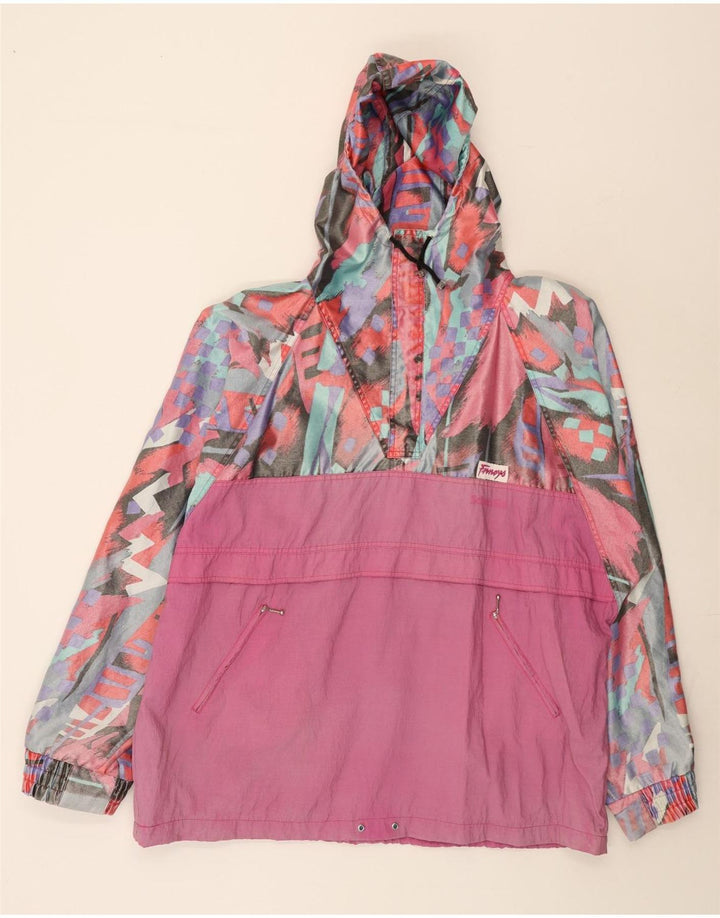 Vintage Womens Oversized Graphic Rain Jacket UK 18 XL Multicoloured