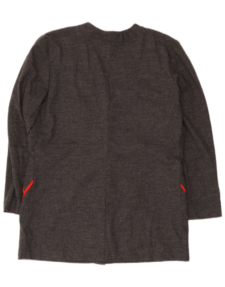 Pierre Cardin Womens Cardigan Sweater EU 44 XL Grey Argyle/Diamond