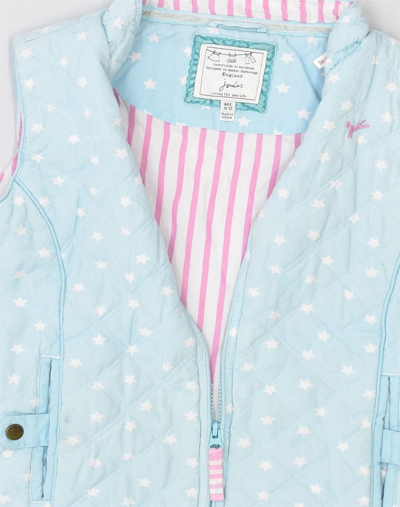 JOULES Girls Quilted Gilet 11-12 Years Blue Cotton | Vintage Joules | Thrift | Second-Hand Joules | Used Clothing | Messina Hembry 