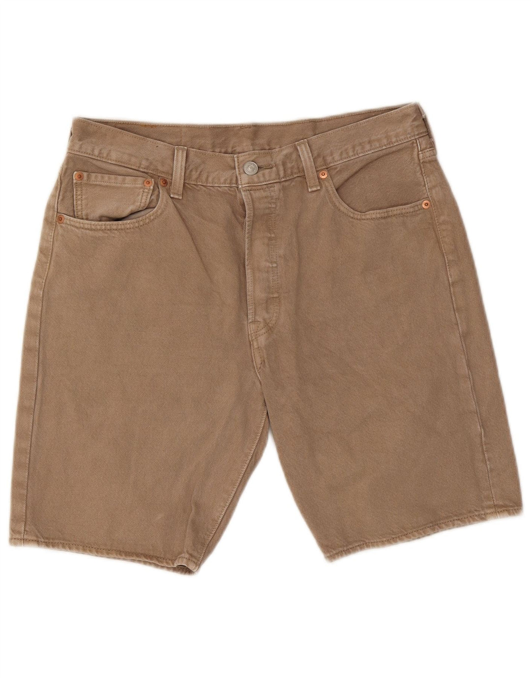 Levi's Mens 501 Denim Shorts W32 Medium Beige Cotton