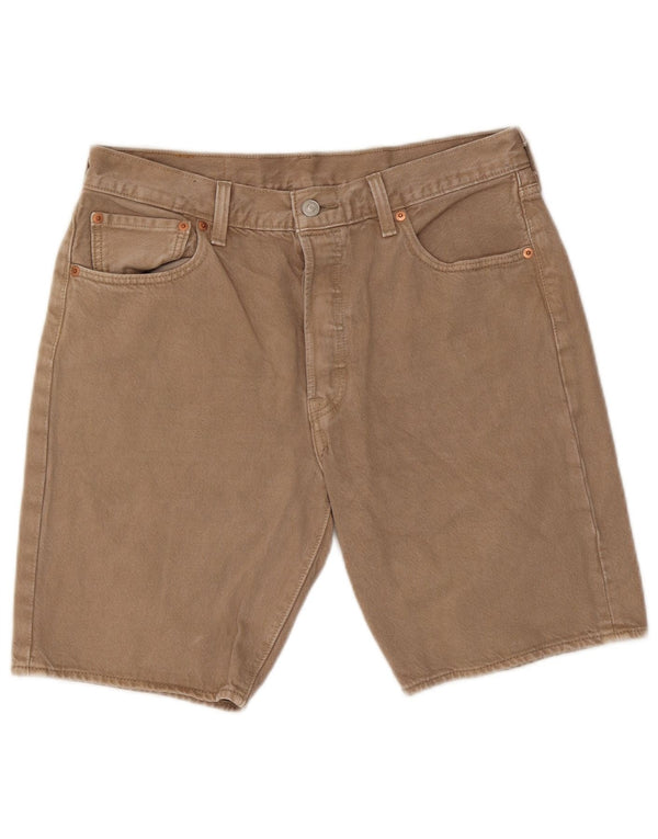 Levi's Mens 501 Denim Shorts W32 Medium Beige Cotton