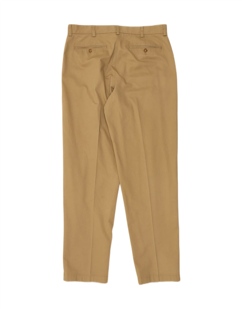 L.L.BEAN Mens Classic Fit Straight Chino Trousers W35 L34 Beige Cotton Vintage L.L.Bean and Second-Hand L.L.Bean from Messina Hembry 