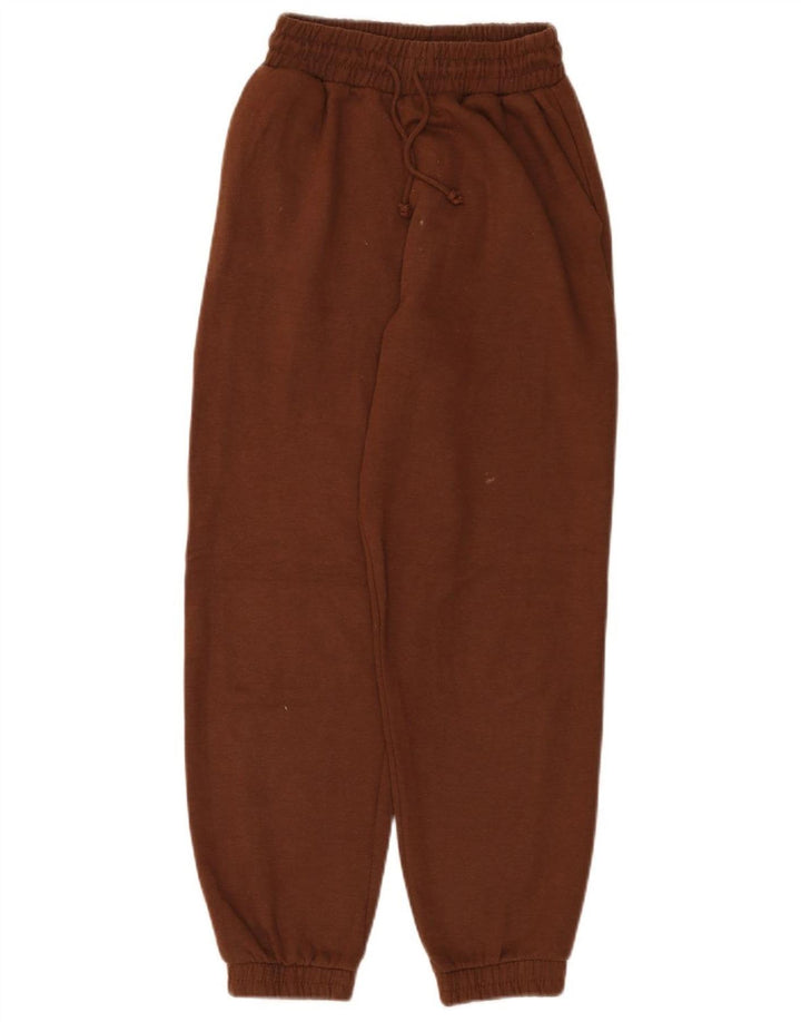Zara Womens Tracksuit Trousers Joggers UK 8 Small  Brown Polyester