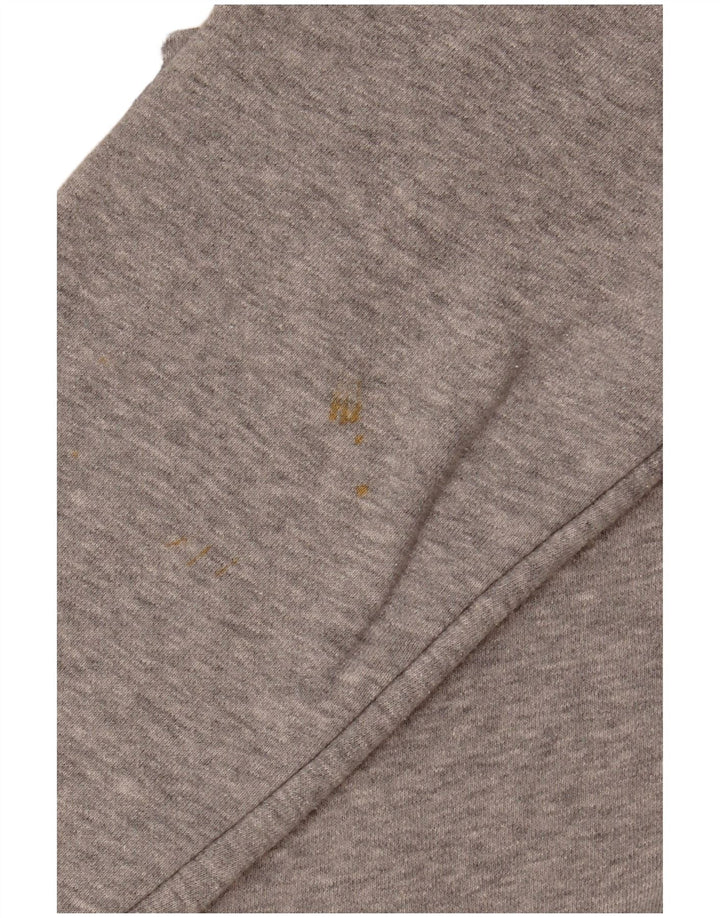 Nike Womens Oversized Graphic Sweatshirt Jumper UK 10 Small Grey Flecked