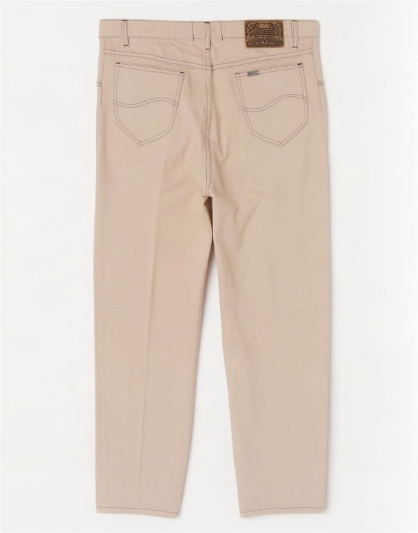 Rifle Mens Tapered Jeans W34 L29 White