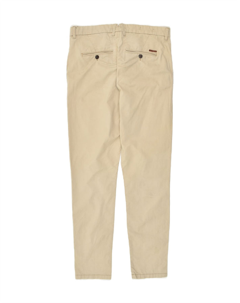 JACK & JONES Mens Marco Slim Chino Trousers W30 L32 Beige Cotton | Vintage Jack & Jones | Thrift | Second-Hand Jack & Jones | Used Clothing | Messina Hembry 