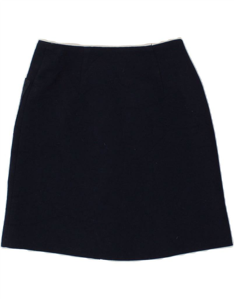 TOMMY HILFIGER Womens A-Line Skirt US 00 2XS W28 Navy Blue Polyester Vintage Tommy Hilfiger and Second-Hand Tommy Hilfiger from Messina Hembry 