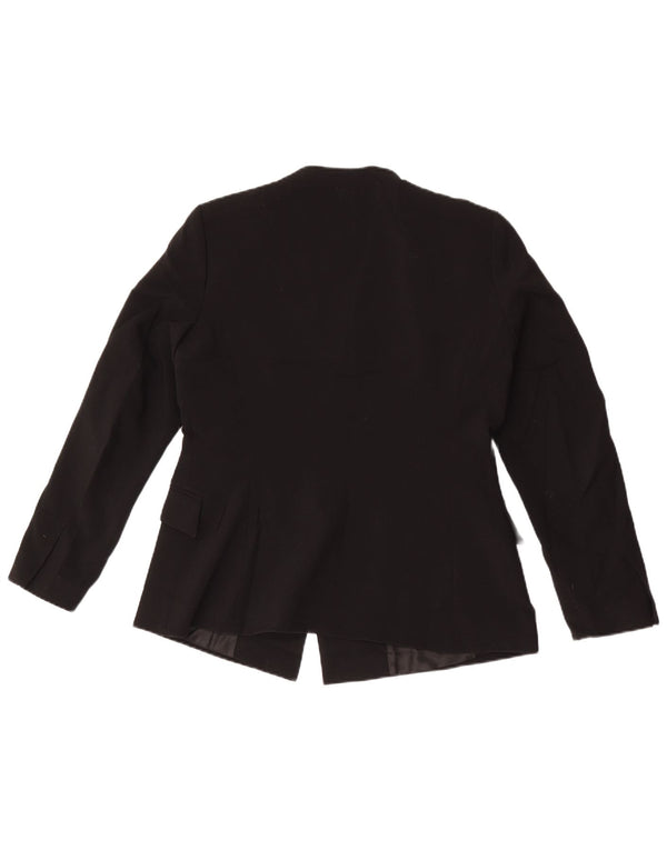 Zara Womens Blazer Jacket UK 16 Large Black Polyester