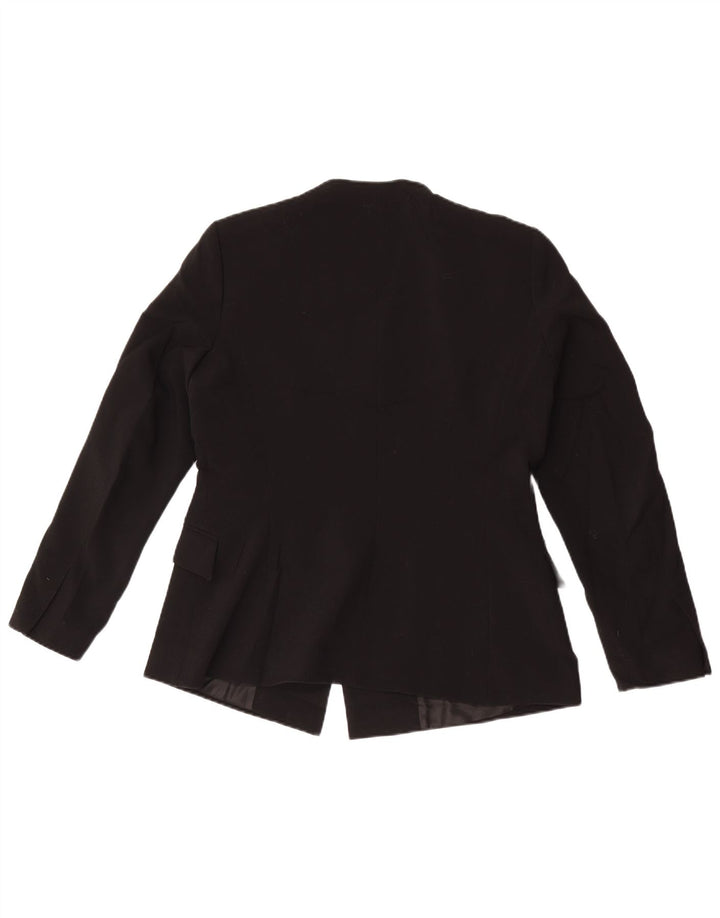 Zara Womens Blazer Jacket UK 16 Large Black Polyester