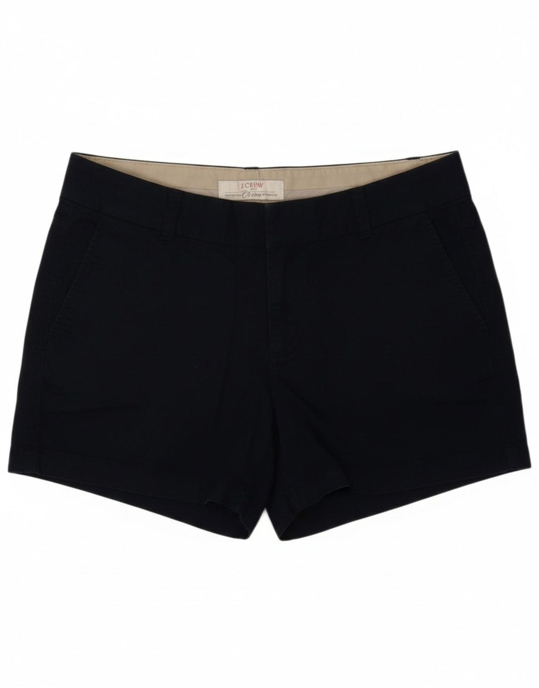 J. CREW Womens Broken In Chino Shorts US 6 Medium W32 Navy Blue Cotton