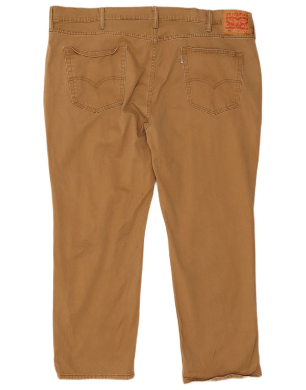 Levi's Mens 541 Straight Casual Trousers W46 L26 Beige Cotton