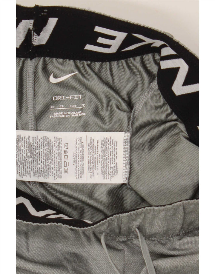 Nike Womens Dri Fit Sport Shorts UK 6 XS Grey Polyester