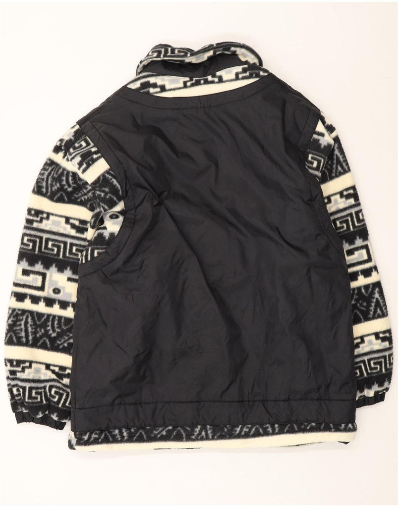 VINTAGE Mens Windbreaker Jacket IT 52/54 XL Navy Blue Fair Isle Aztec Vintage Vintage and Second-Hand Vintage from Messina Hembry 