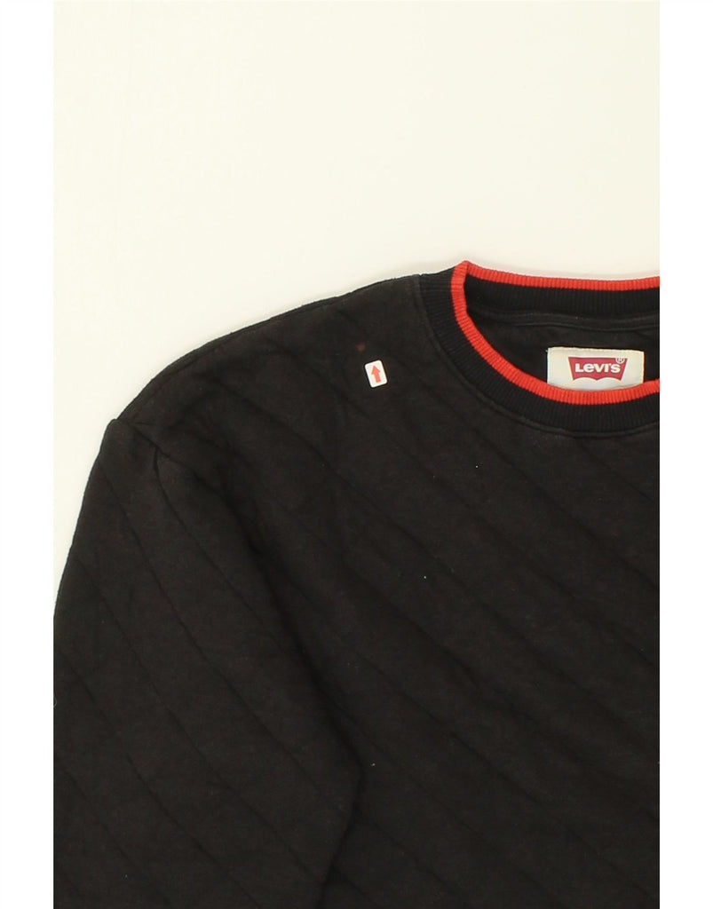 LEVI'S Boys Sweatshirt Jumper 15-16 Years Black Cotton | Vintage Levi's | Thrift | Second-Hand Levi's | Used Clothing | Messina Hembry 