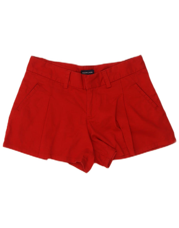 Ralph Lauren Girls Chino Shorts 15-16 Years W29  Red Cotton
