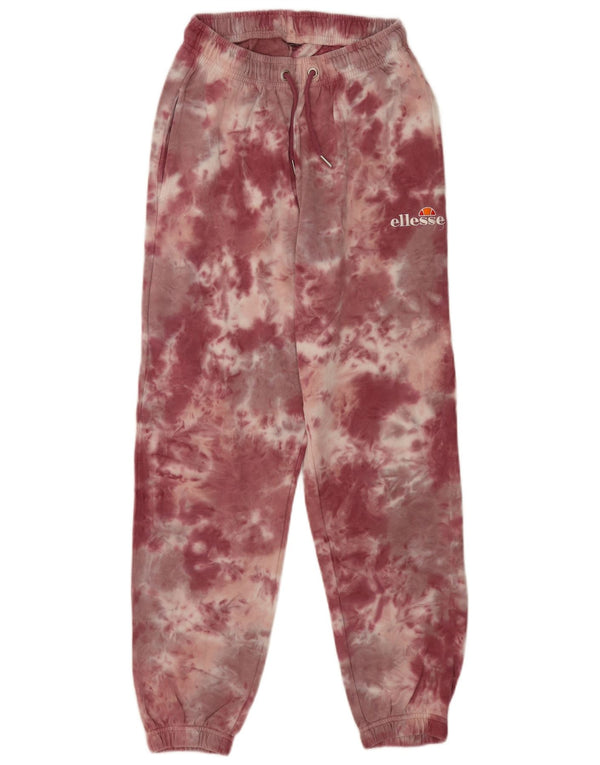 Ellesse Womens Tracksuit Trousers Joggers UK 10 Small Burgundy Sports