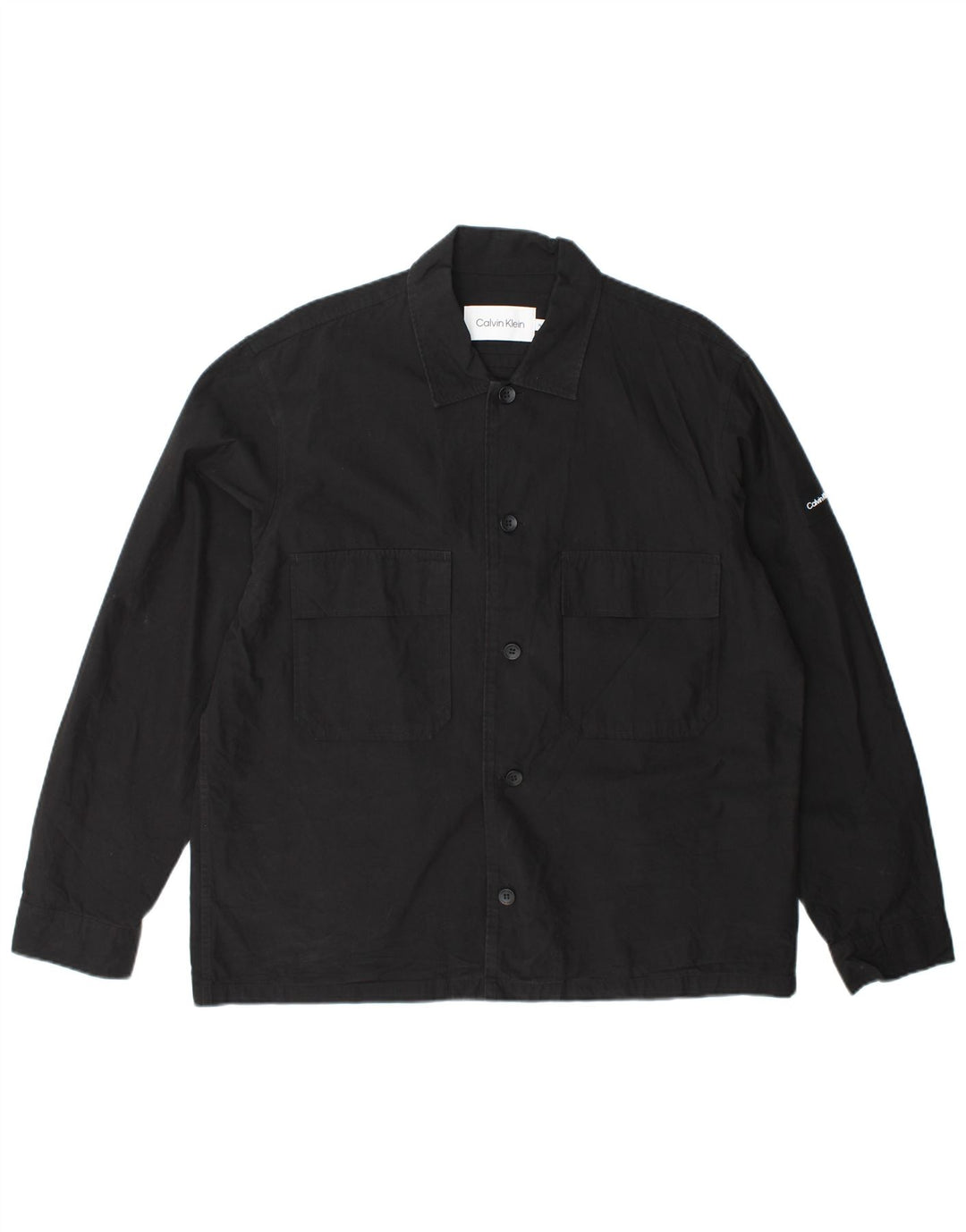 Calvin Klein Mens Shirt XL Black Cotton