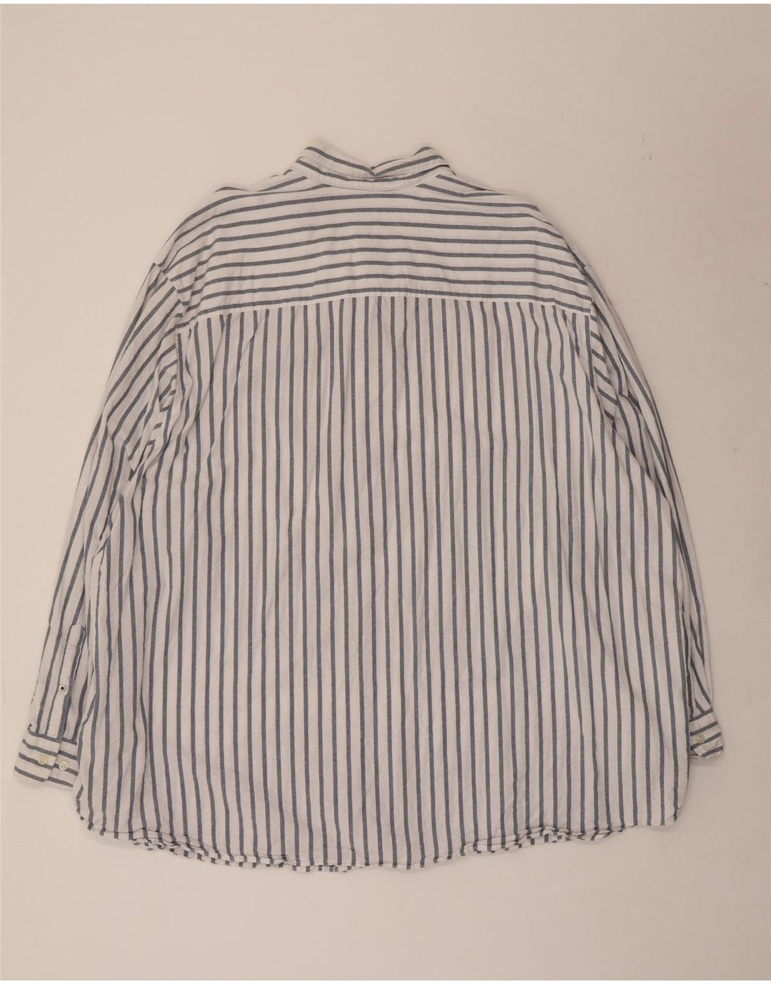 JACK & JONES Mens Shirt 4XL Blue Striped Cotton
