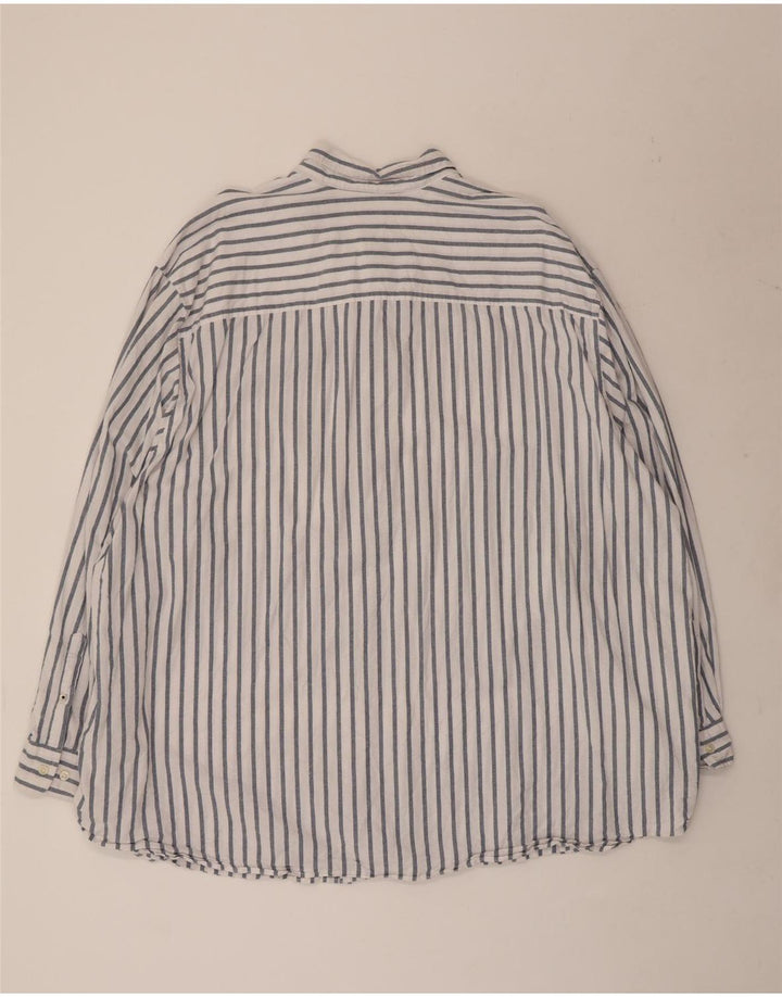 JACK & JONES Mens Shirt 4XL Blue Striped Cotton