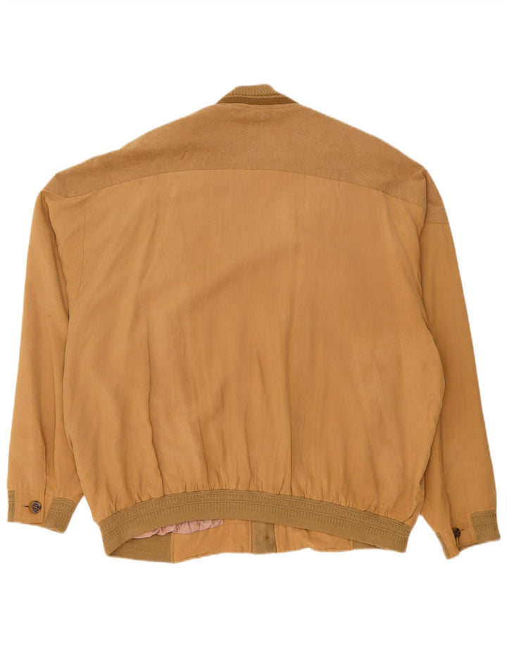 WESTBURY Mens Bomber Jacket UK 44 2XL Beige