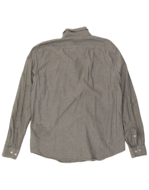 Timberland Mens Slim Fit Shirt Large Grey Cotton