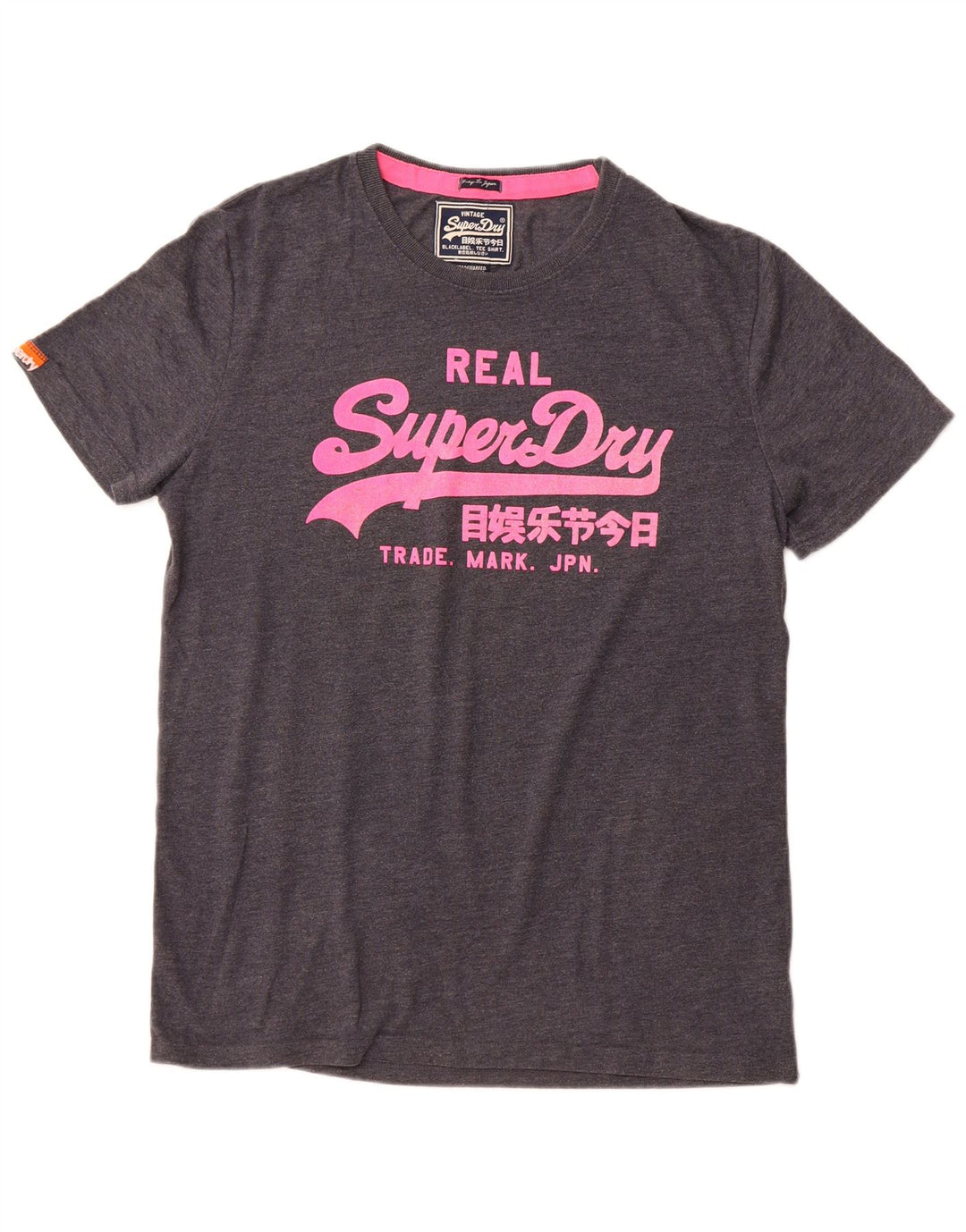 Superdry Mens Graphic T-Shirt Top XL Grey Cotton