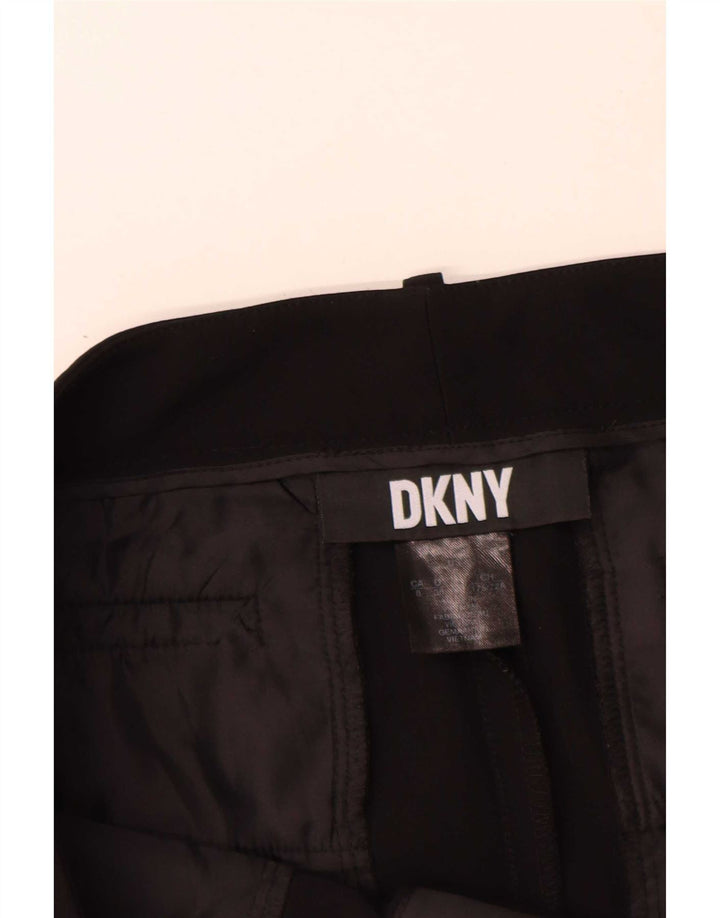 Dkny Womens Slim Chino Trousers US 8 Medium W30 L27 Black