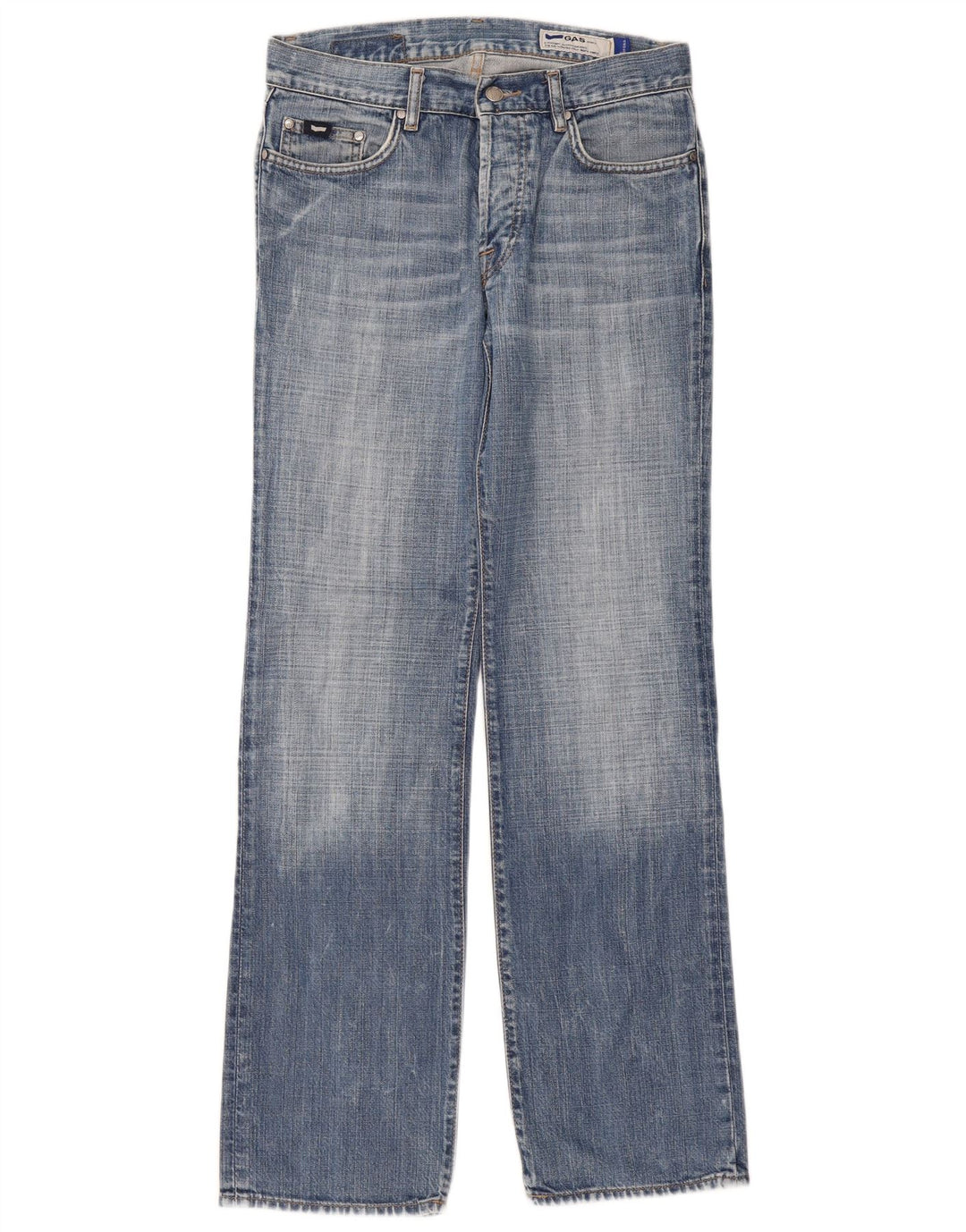 Gas Womens Straight Jeans W31 L34 Blue Cotton