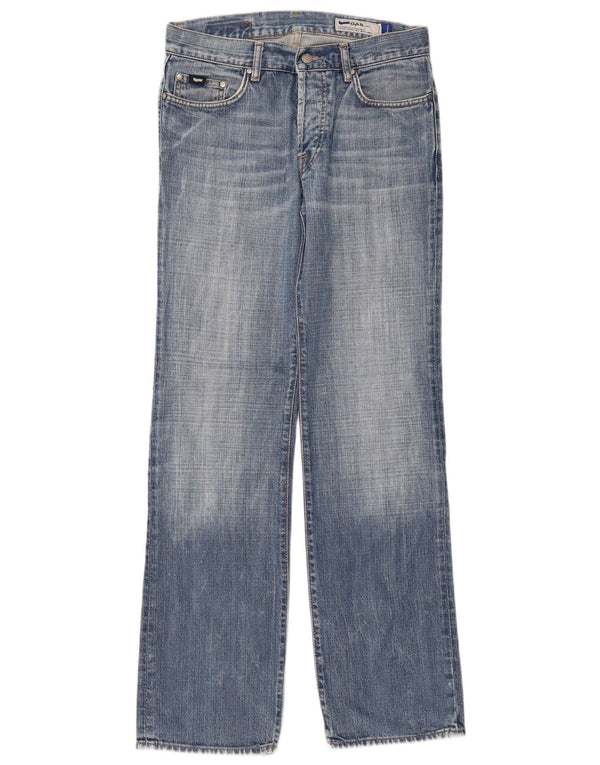Gas Womens Straight Jeans W31 L34 Blue Cotton