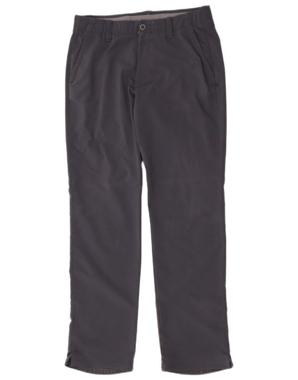 Under Armour Mens Regular Chino Trousers W34 L34 Grey Polyester