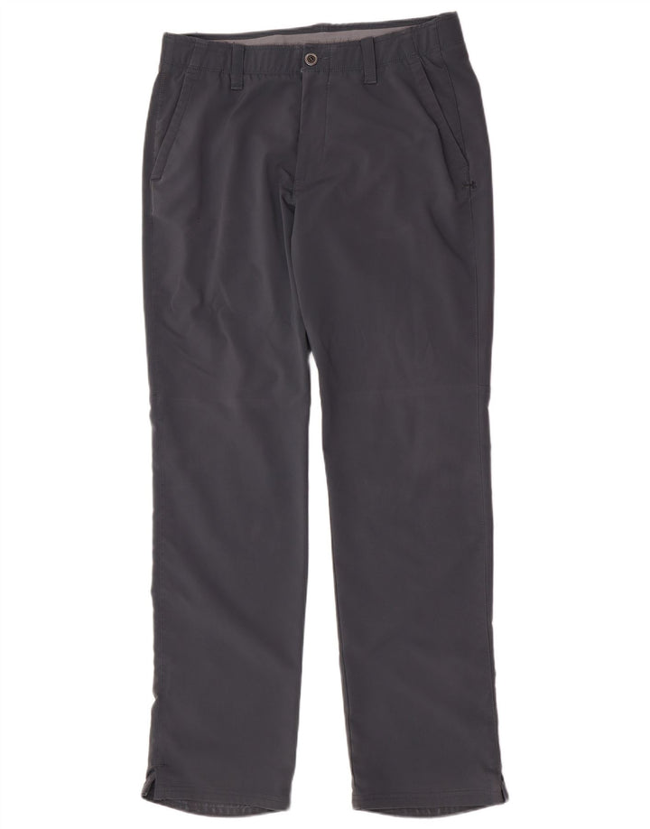 Under Armour Mens Regular Chino Trousers W34 L34 Grey Polyester