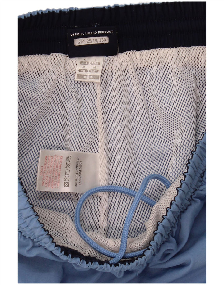 Umbro Mens Graphic Sport Shorts Medium Blue Polyester