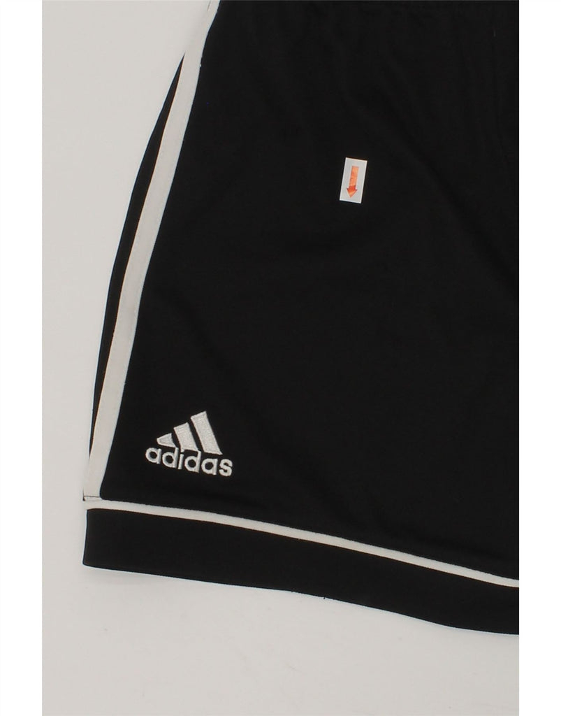 ADIDAS Boys Climalite Sport Shorts 7-8 Years Black Polyester | Vintage Adidas | Thrift | Second-Hand Adidas | Used Clothing | Messina Hembry 