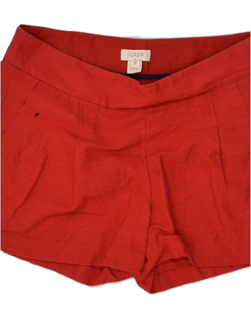 J. CREW Womens Low Waist Chino Shorts US 0 XS W30 Red Cotton | Vintage J. Crew | Thrift | Second-Hand J. Crew | Used Clothing | Messina Hembry 