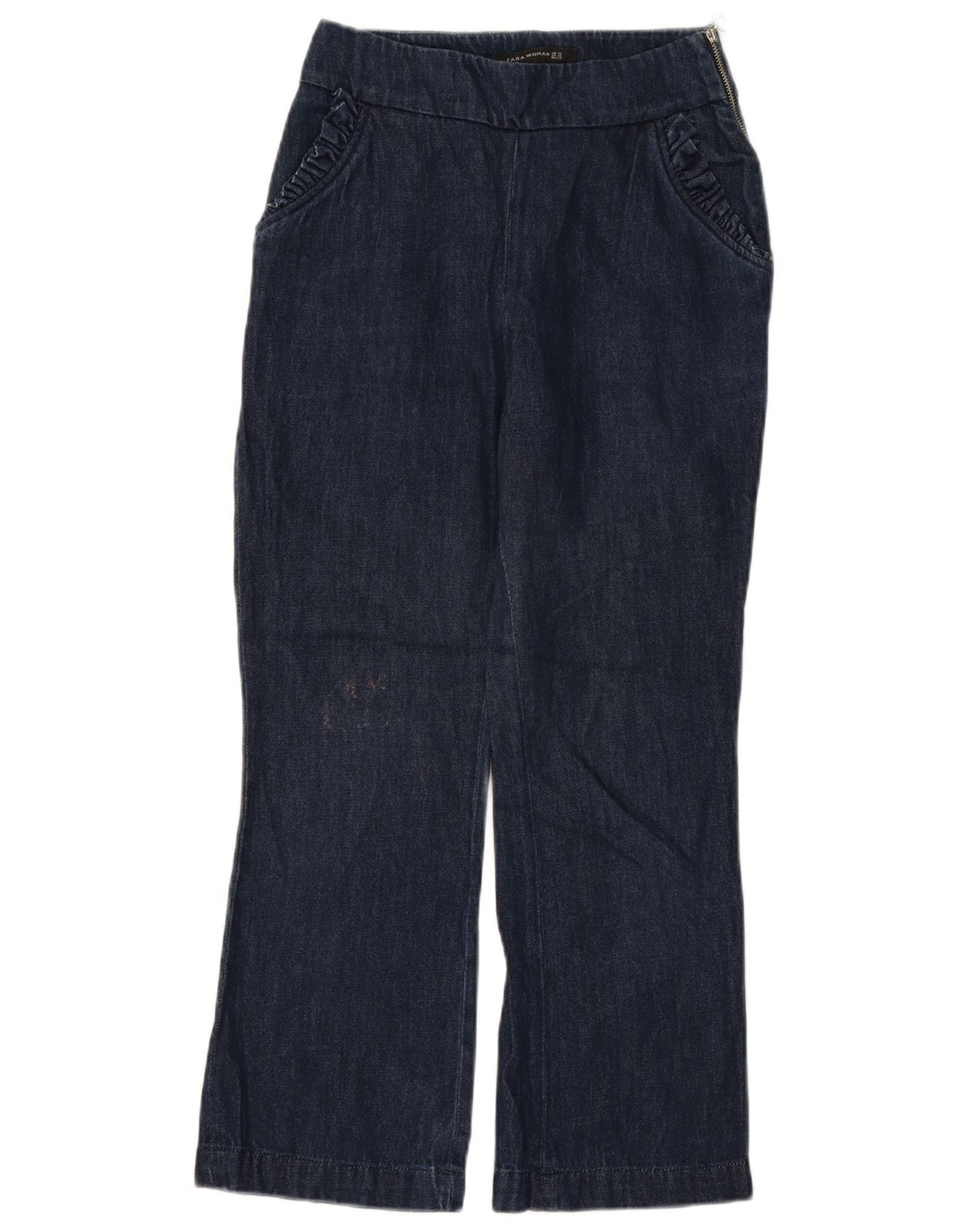 Zara Womens Bootcut Jeans XS W24 L26 Navy Blue