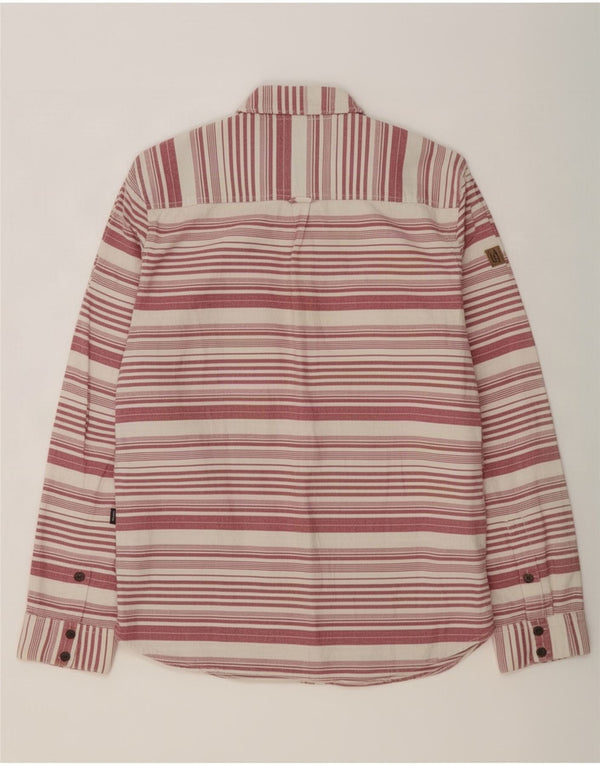Saltrock Mens Flannel Shirt Medium Red Striped Cotton