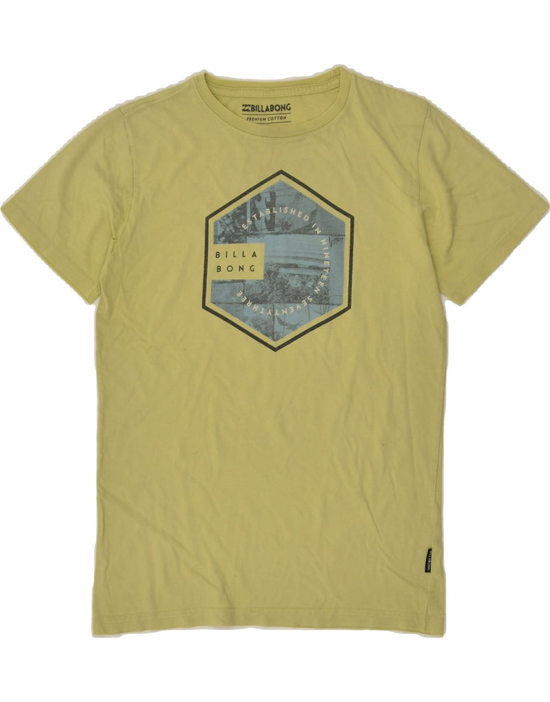 BILLABONG Boys Premium Graphic T-Shirt Top 11-12 Years Green Cotton | Vintage Billabong | Thrift | Second-Hand Billabong | Used Clothing | Messina Hembry 