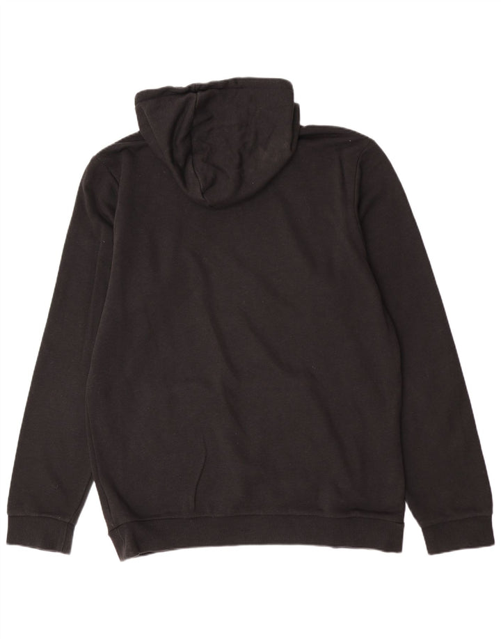 Adidas Mens Graphic Hoodie Jumper Medium Black Cotton