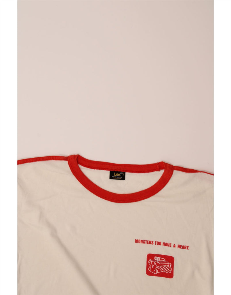 LEE Womens T-Shirt Top UK 20 2XL  White Cotton Vintage Lee and Second-Hand Lee from Messina Hembry 
