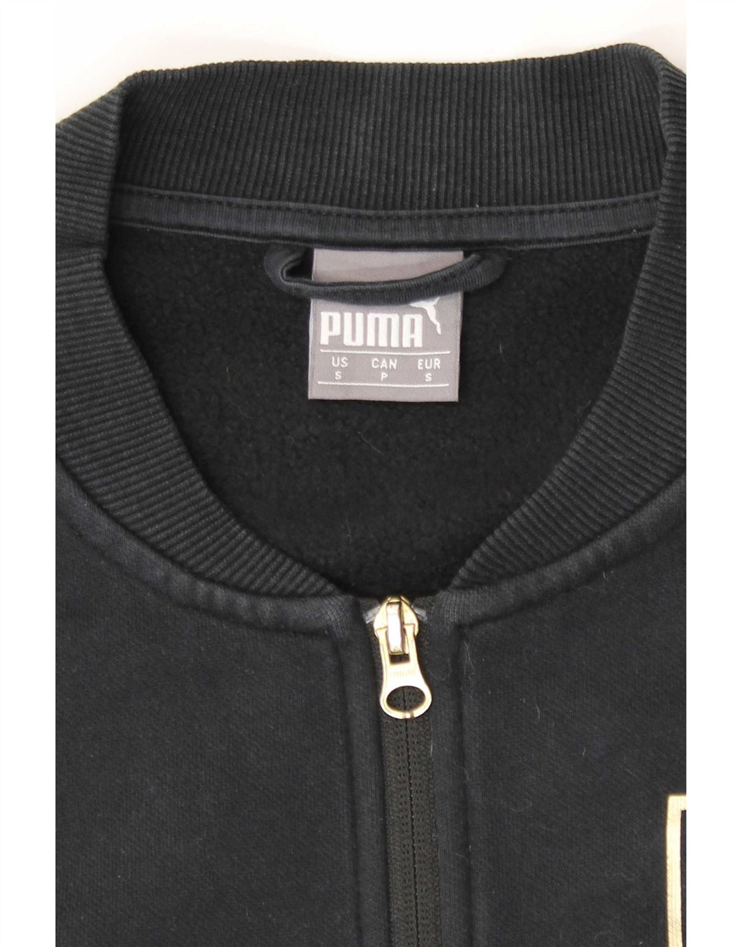 Puma Mens Graphic Tracksuit Top Jacket Small Black
