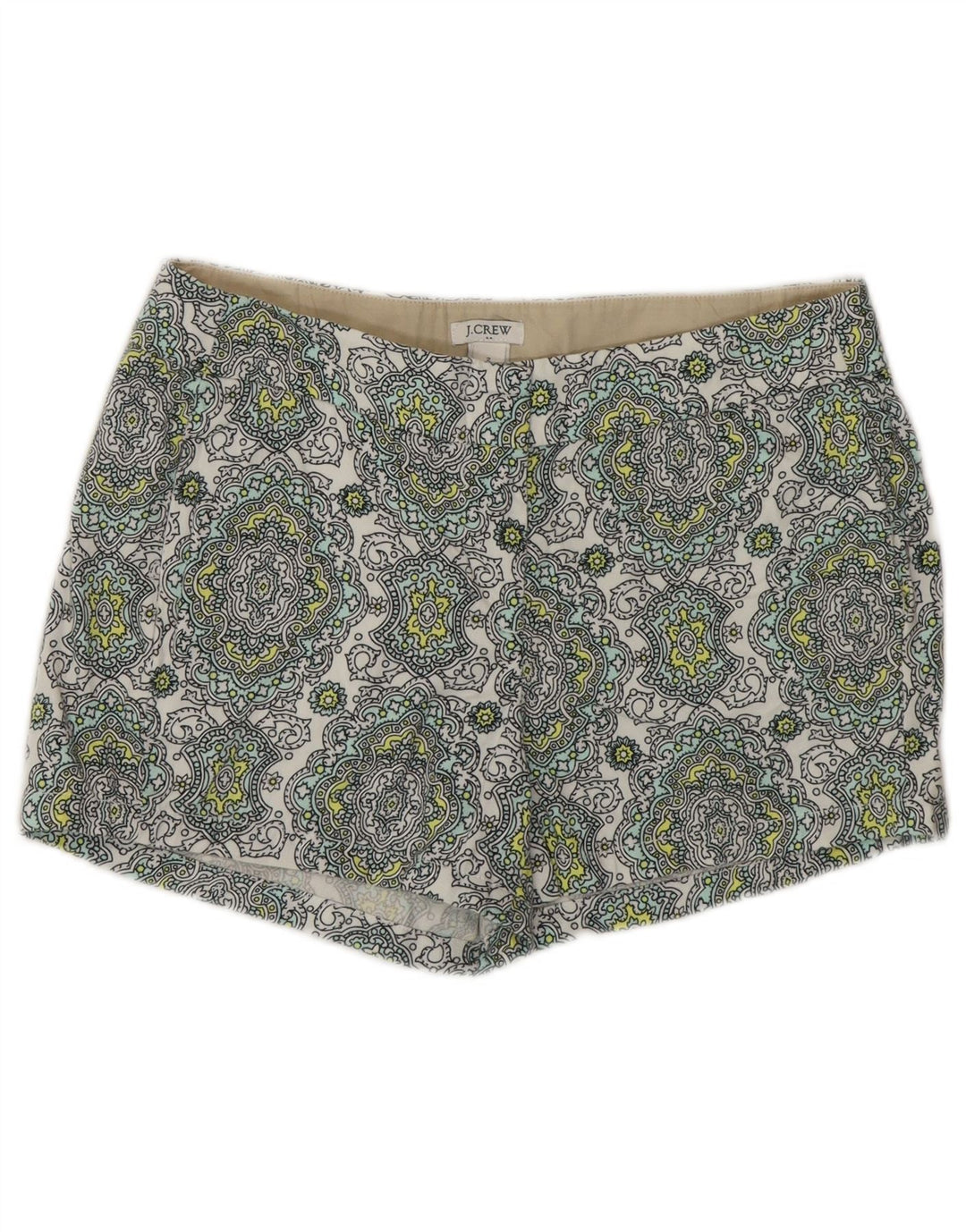 J. CREW Womens Chino Shorts US 2 XS W28  Multicoloured Paisley Cotton