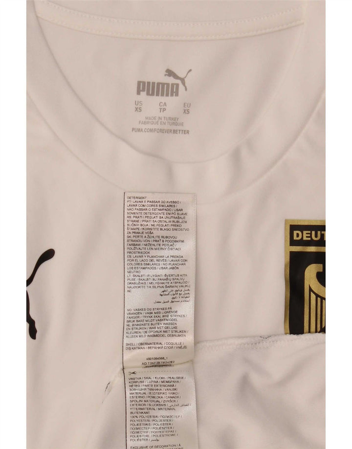 Puma Mens Deutshland Graphic T-Shirt Top XS White Polyester