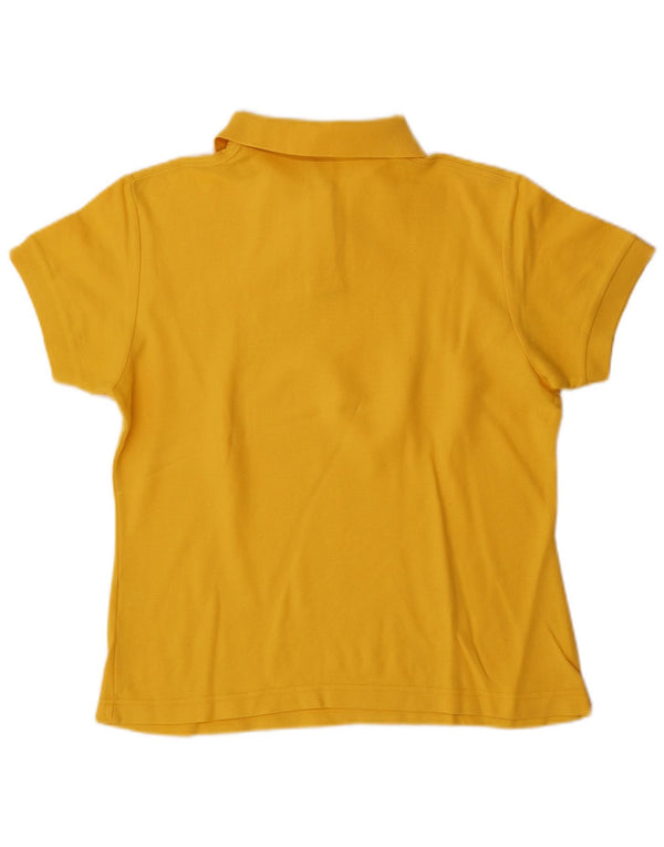 Fila Womens Polo Shirt IT 48 XL Yellow Cotton
