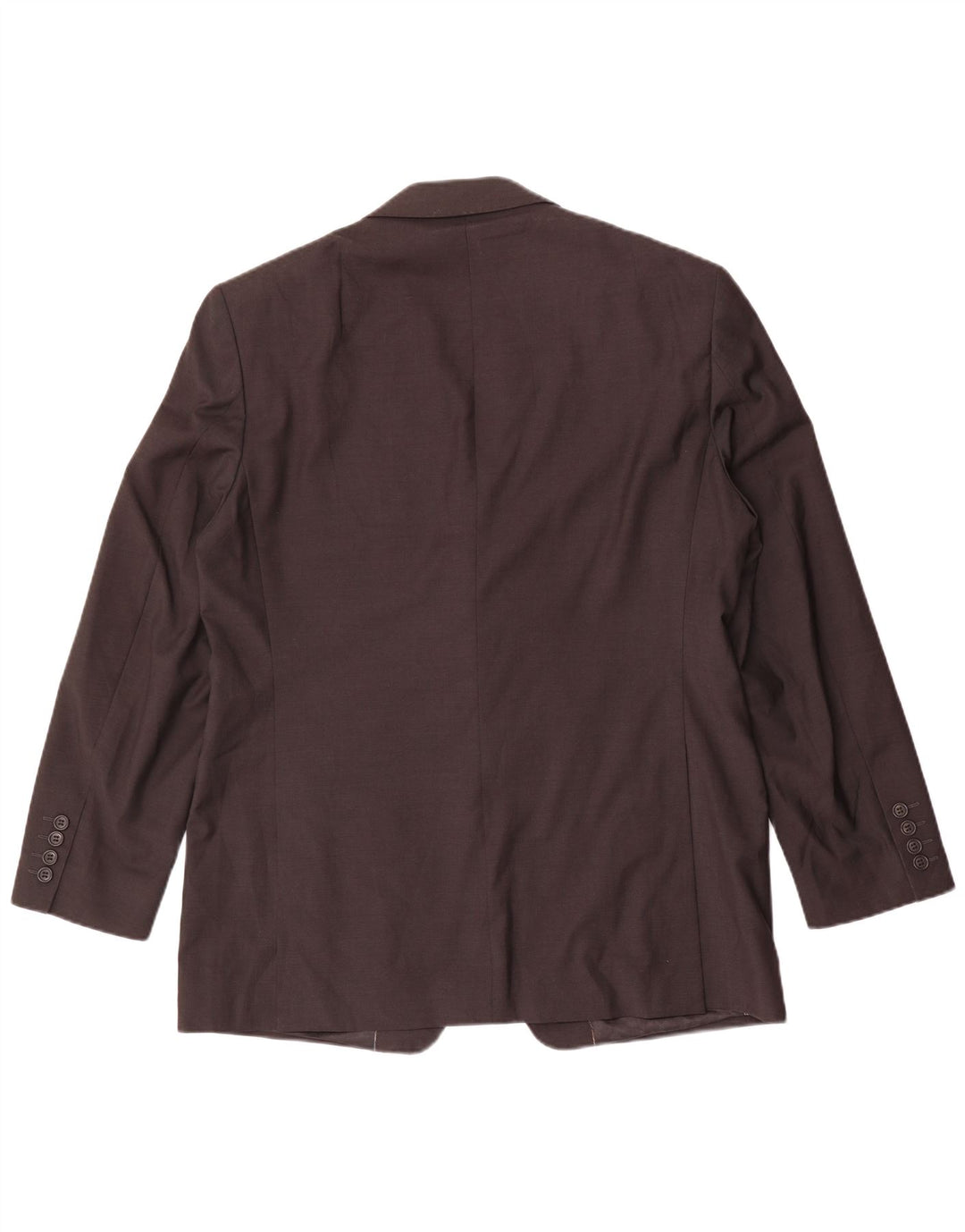 Marks & Spencer Mens 2 Button Blazer Jacket UK 42 Large Brown New Wool