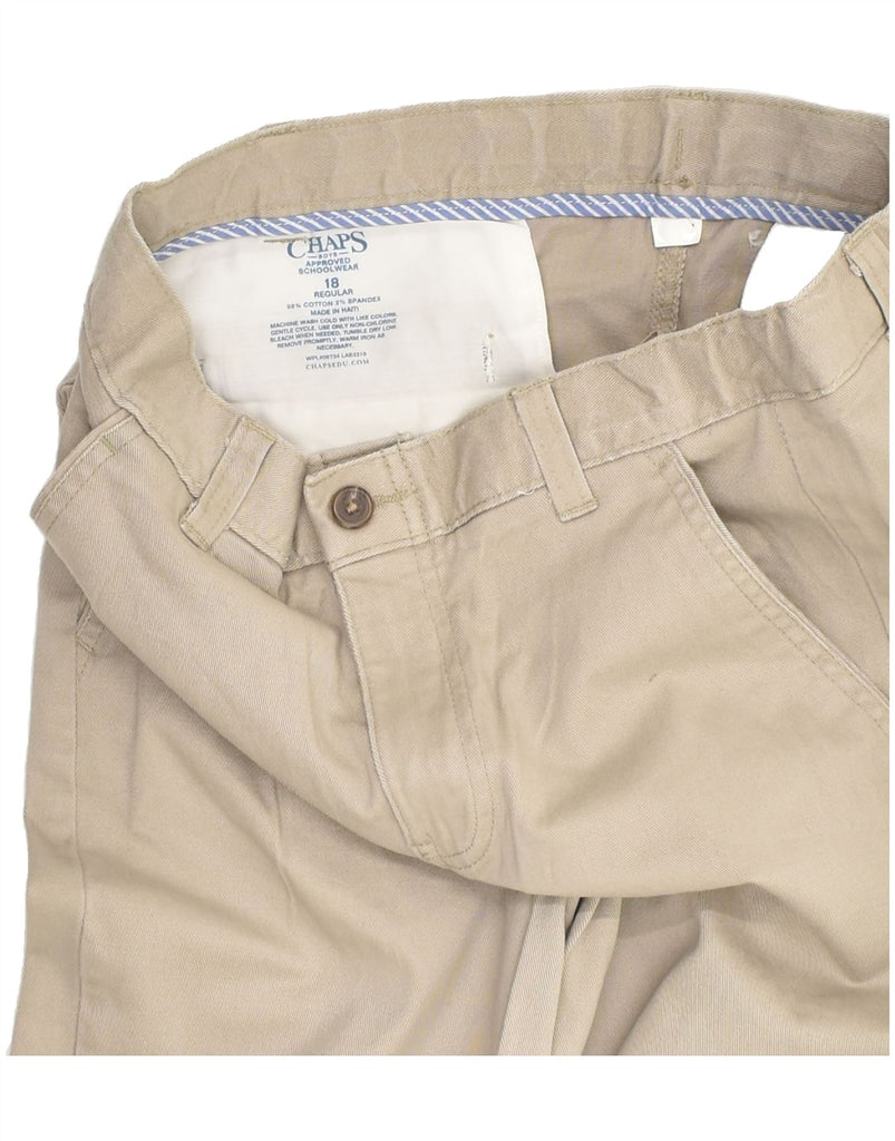 CHAPS Boys Straight Chino Trousers 15-16 Years W29 L29 Beige Cotton | Vintage Chaps | Thrift | Second-Hand Chaps | Used Clothing | Messina Hembry 