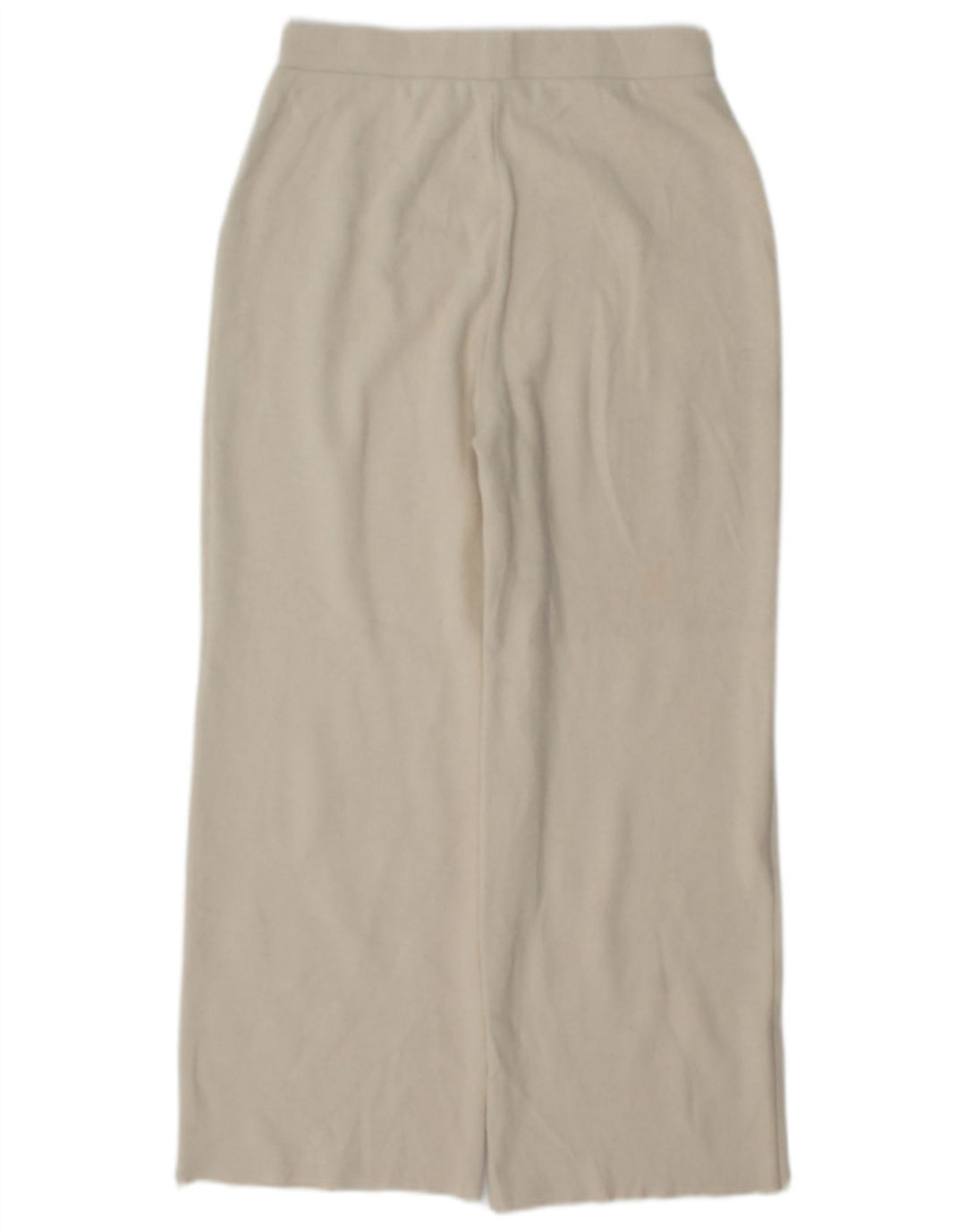 Zara Womens Knit Tracksuit Trousers UK 10 Small  Off White