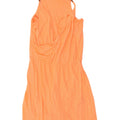 Massimo Dutti Womens Sheath Dress UK 12 Medium Orange Flecked Linen